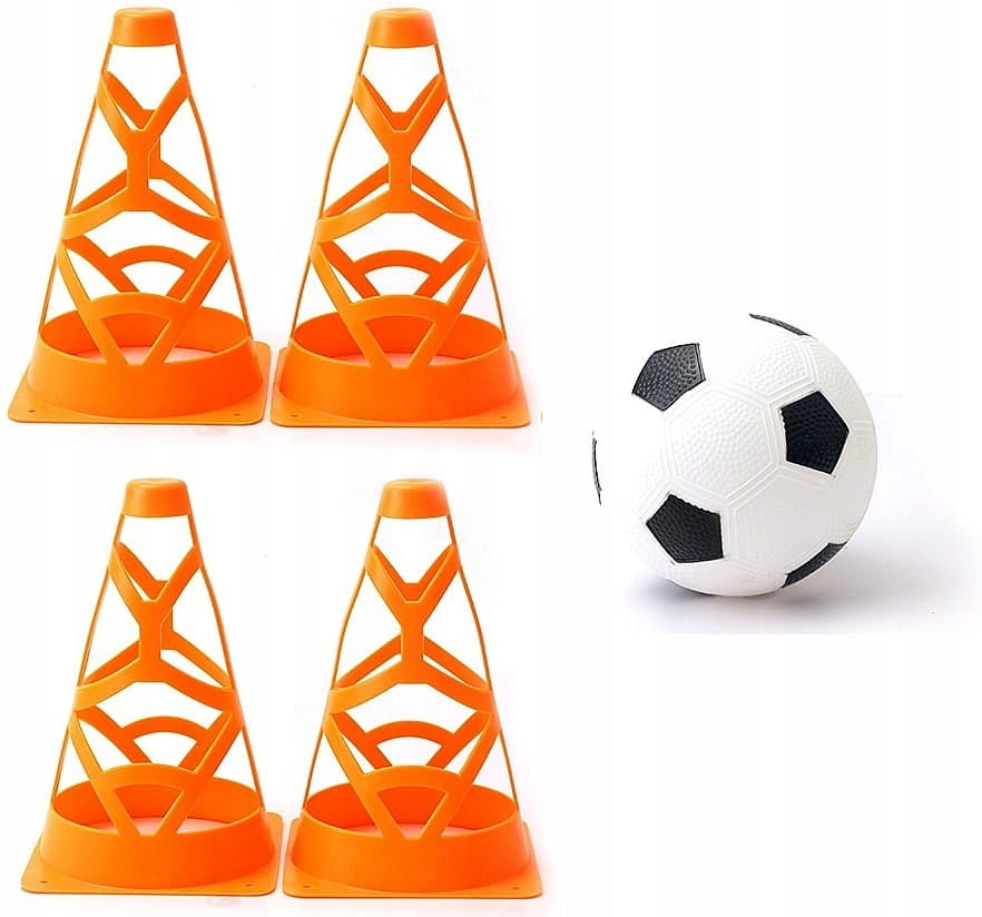 TRAINING SET 4 CONES FOOTBALL OBSTACLES
