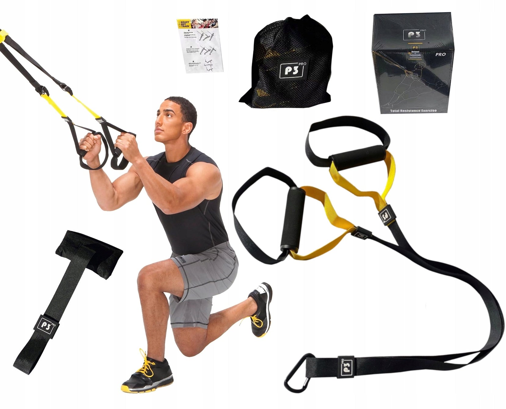 TRAINING TAPES TRX CROSSFIT FITNESS EXERCISE BELTS FUNCTIONAL TRAINING