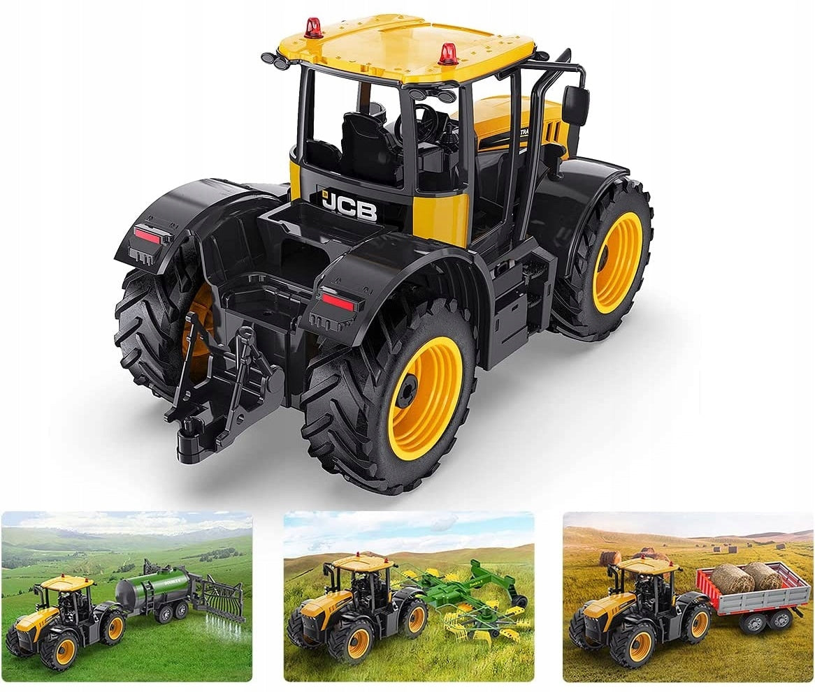 TRAKTOR JCB tractor with trailer remote controlled RC DO-E360 Brand Double E