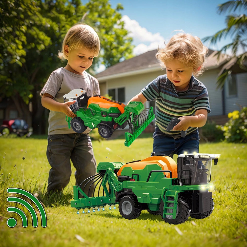 TRAKTOR ZDALNIE STEROWANY CIĄGNIK RC FARMA DŹWIĘK ŚWIATŁO CIĄGNIK NAWOZOWY Manufacturer code CZERWONY TRAKTOR RC 2.4 Ghz
