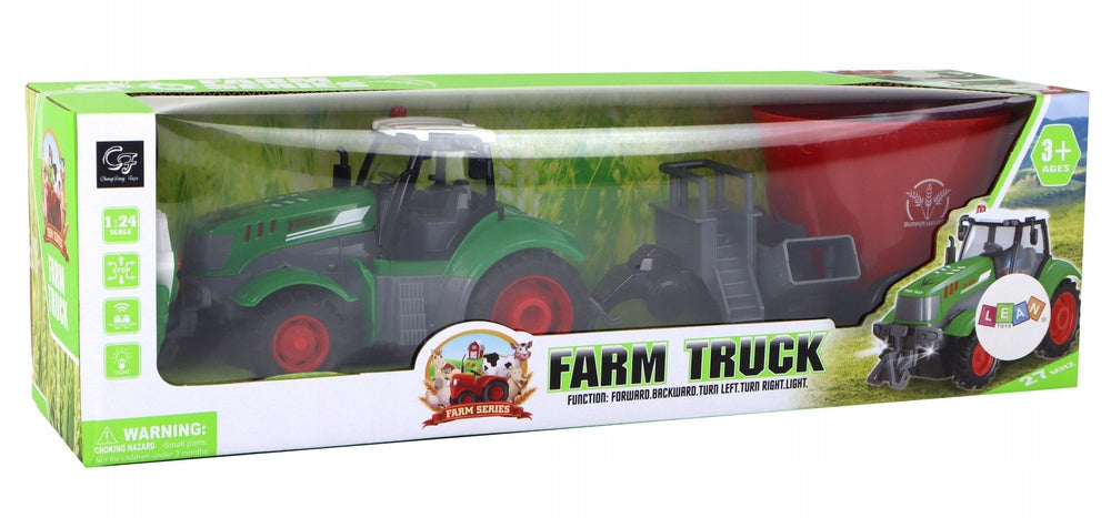 Nuotoliniu būdu valdomas traktorius su priekaba Lean toys