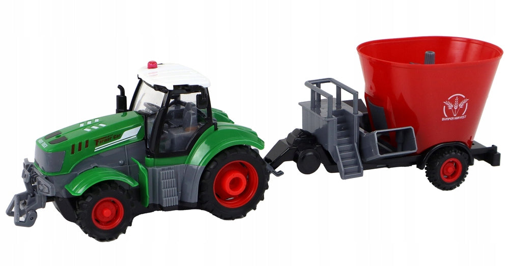 Lean Toys ferngesteuerter Traktor mit Anhänger 