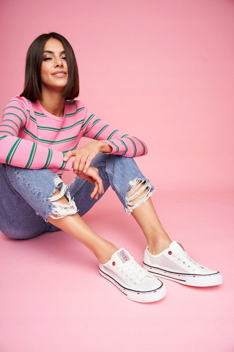Sportschuhe für Damen Cross Jeans, weiß 