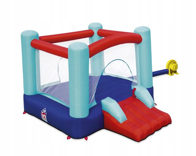 Aufblasbares Trampolin für Kinder Bestway Up, In &amp; Over Spring n' Slide, 250x210x152 cm, blau 