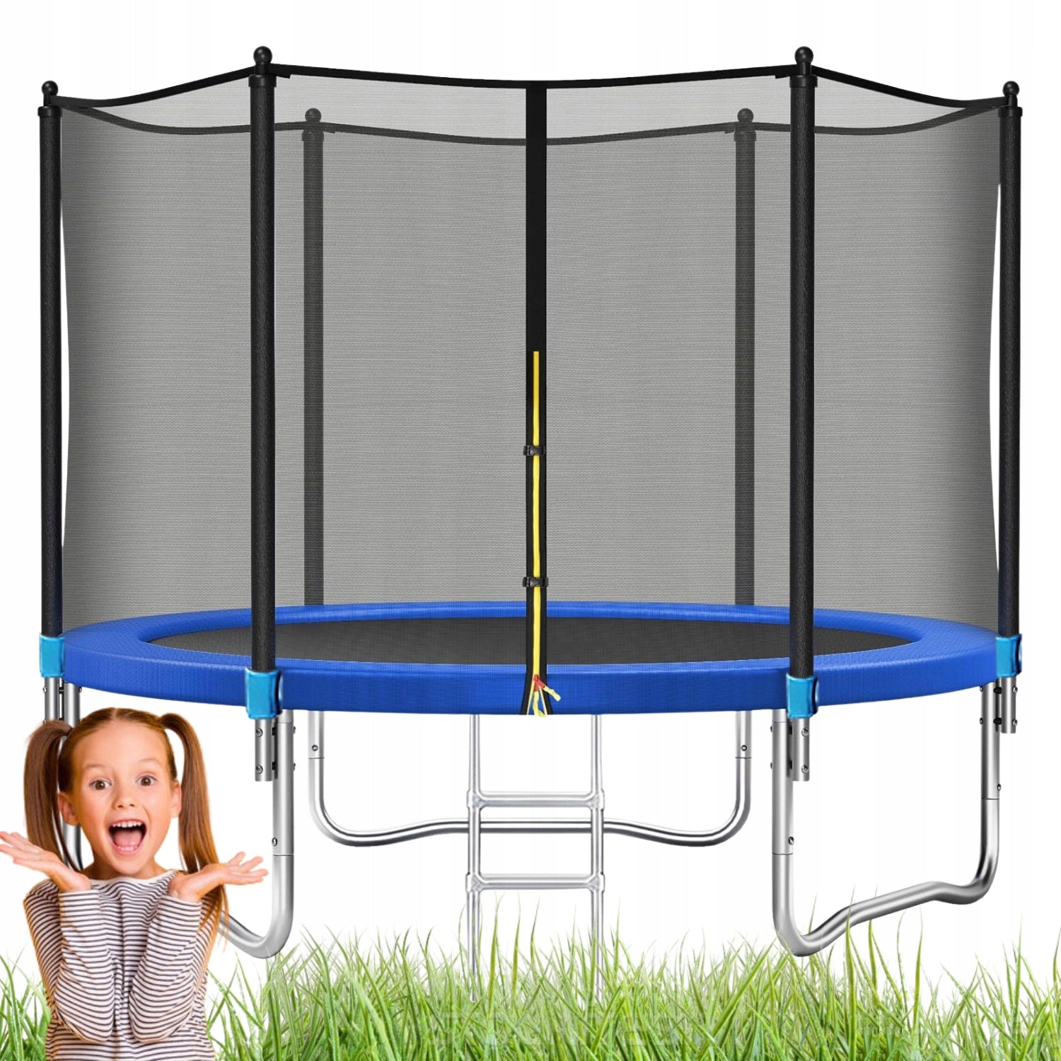 TRAMPOLINE 244CM 8FT 150KG FOR ADULT CHILDREN EN71 SAFE STRONG