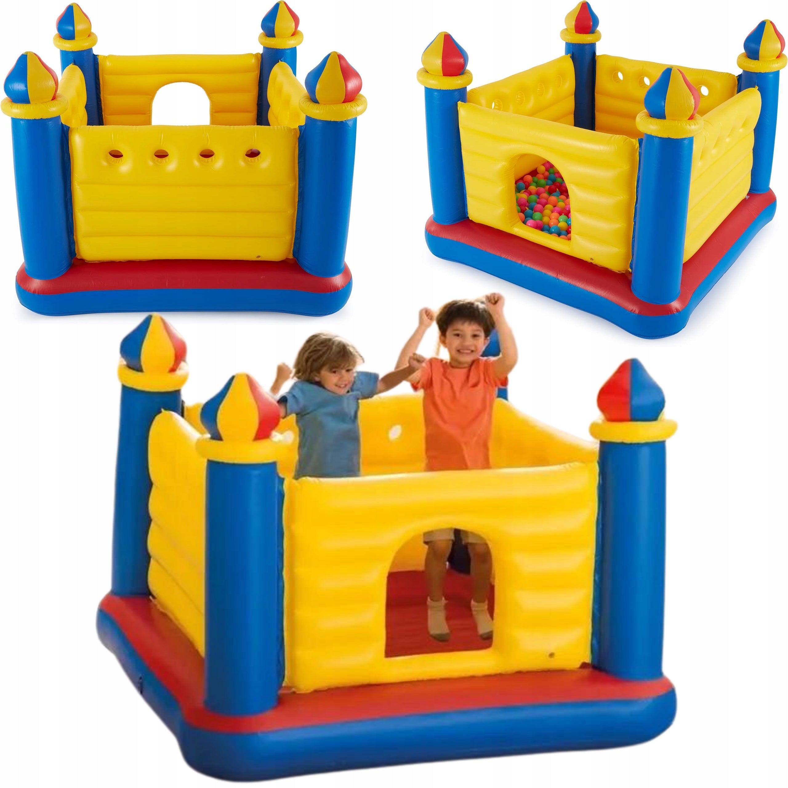 TRAMPOLINE INFLATABLE CASTLE 175x175x135 cm INTEX INFLATABLE FOR CHILDREN