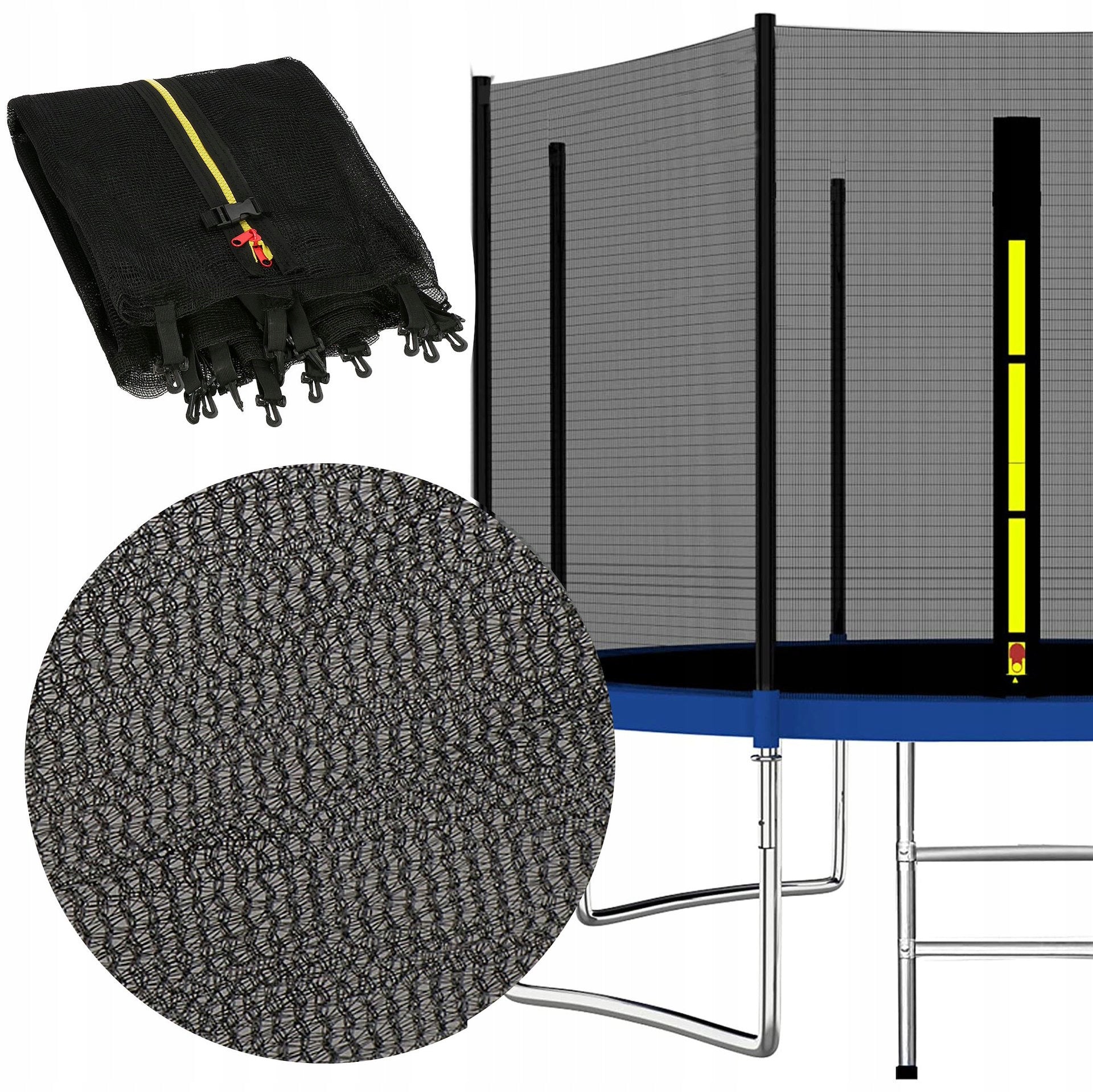TRAMPOLINE NET 12FT 360/366/369 cm OUTER STRONG FOR 8 LEG POSTS Kind external