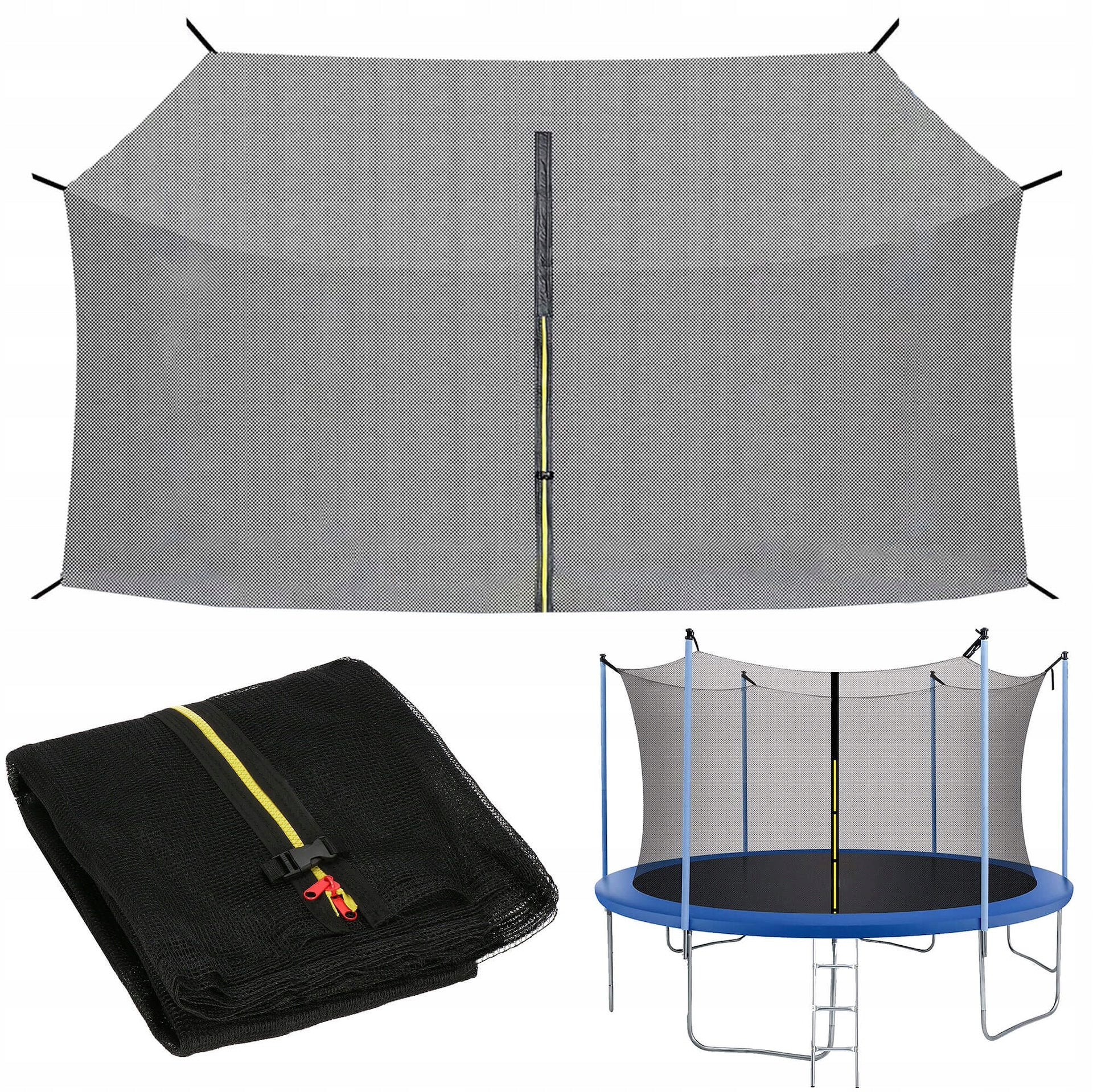 TRAMPOLINE NET INNER STRONG PROTECTIVE FOR 6 POSTS 10FT 304-312 cm