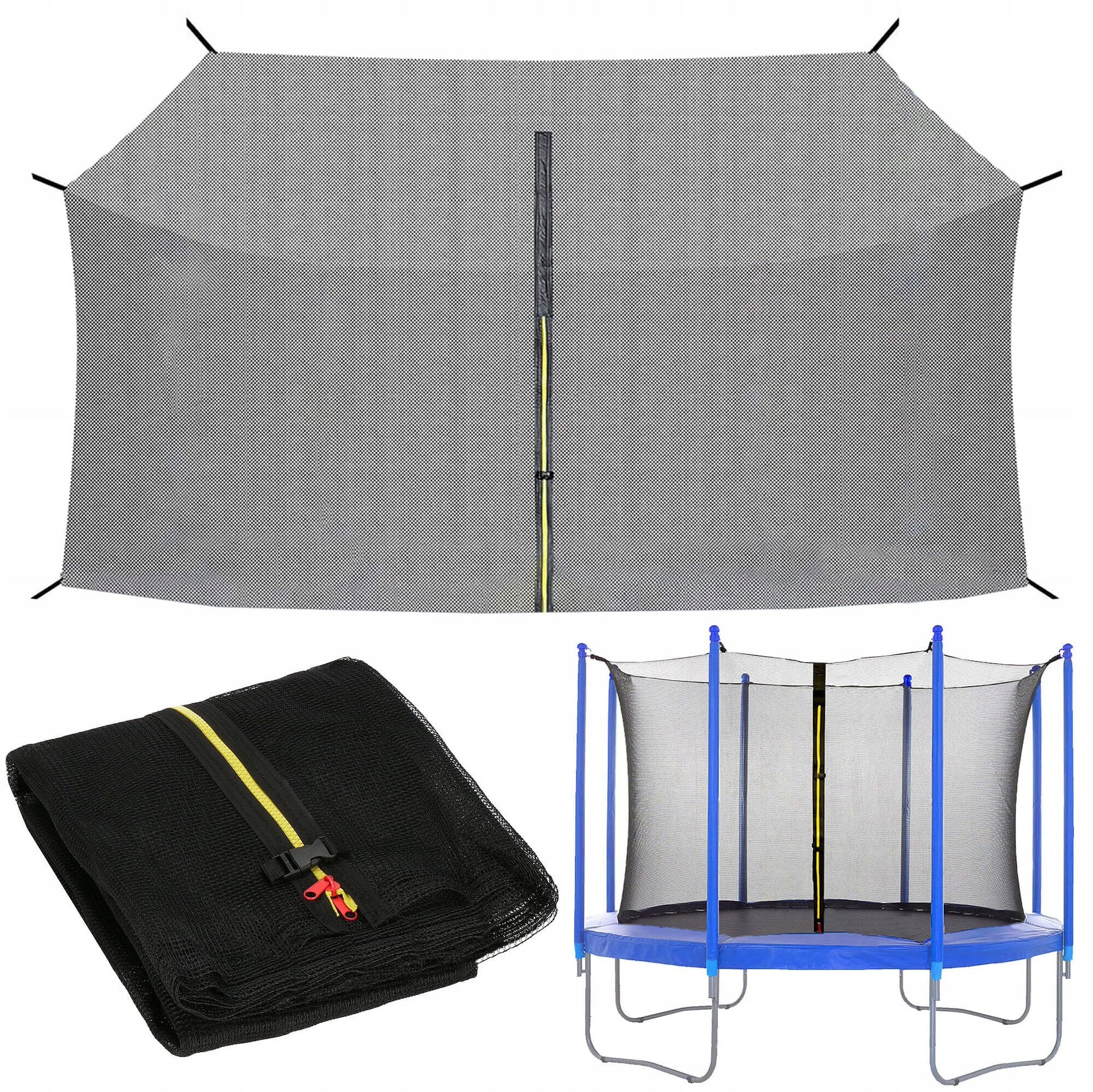 TRAMPOLINE NET INNER STRONG PROTECTIVE FOR 8 POSTS 304-312 cm 10FT
