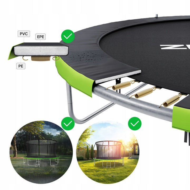 TRAMPOLINE WITH INNER NET FOR CHILDREN SAFE SOLID NEW Brand no brand