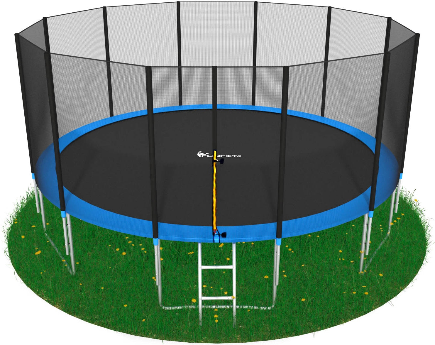 TRAMPOLINE WITH NET SAFE DURABLE SOLID FOR CHILDREN GARDEN NEW Brand no brand