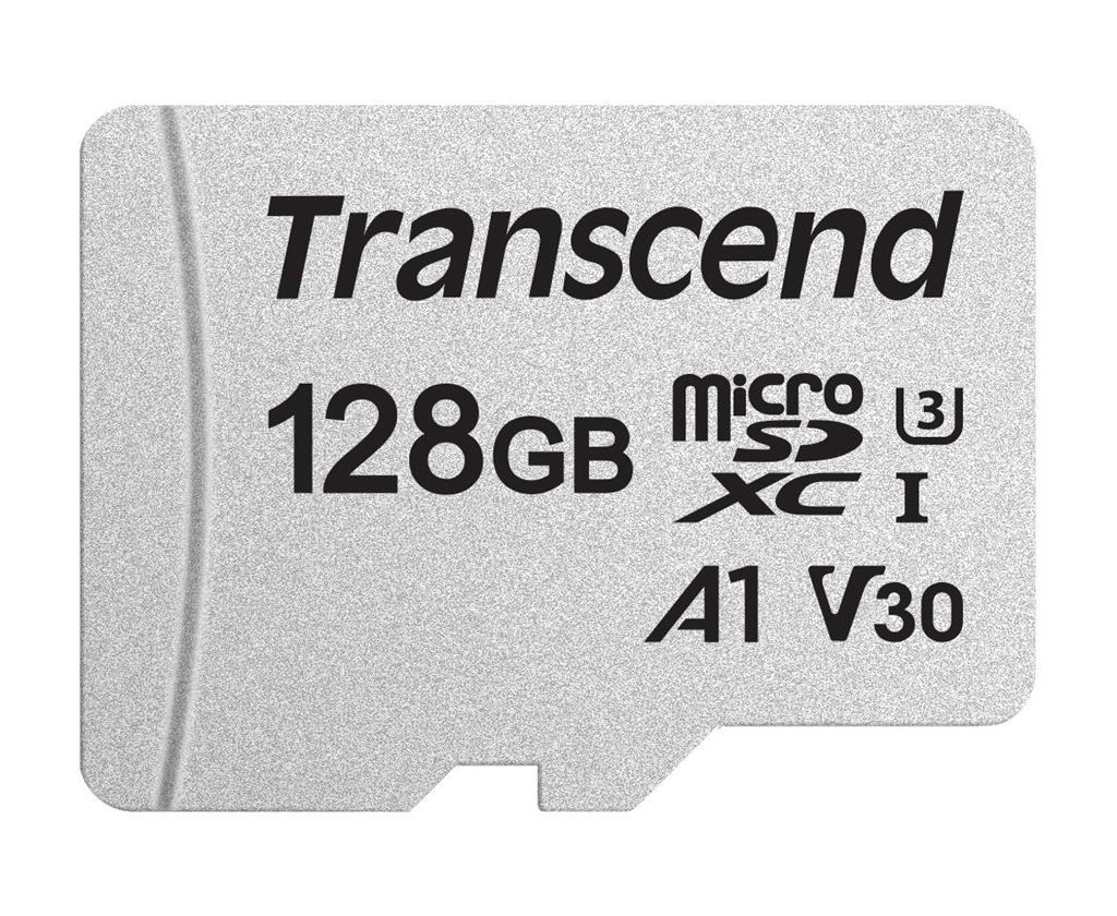 TRANSCEND 128GB micro SD XC 300s UHS U3 95MBs V30 A1 memory card Card type SDXC