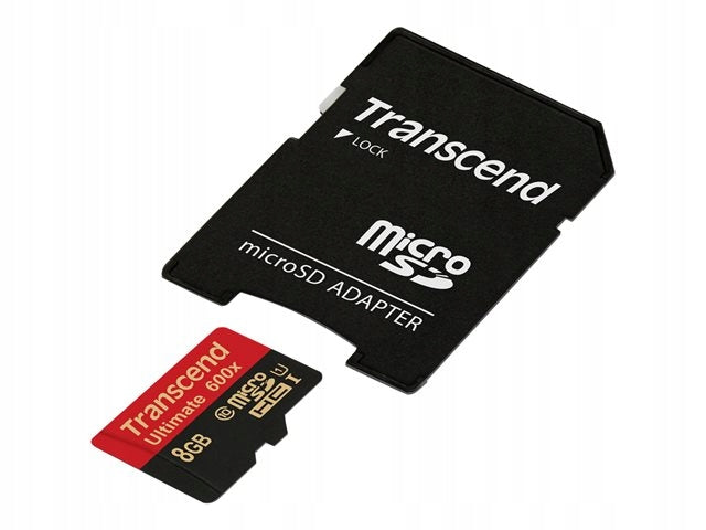TRANSCEND 8GB micro SD HC U1 600x Ultimate 90MB/s MLC NAND memory card Model TS8GUSDHC10U1