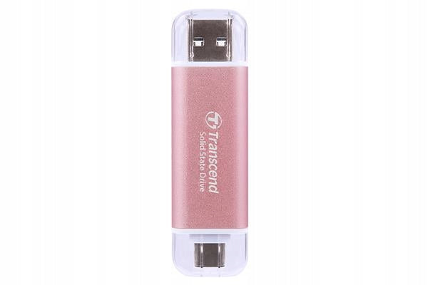 TRANSCEND ESD310P 1TB external USB SSD 10Gbps Type C/A pink