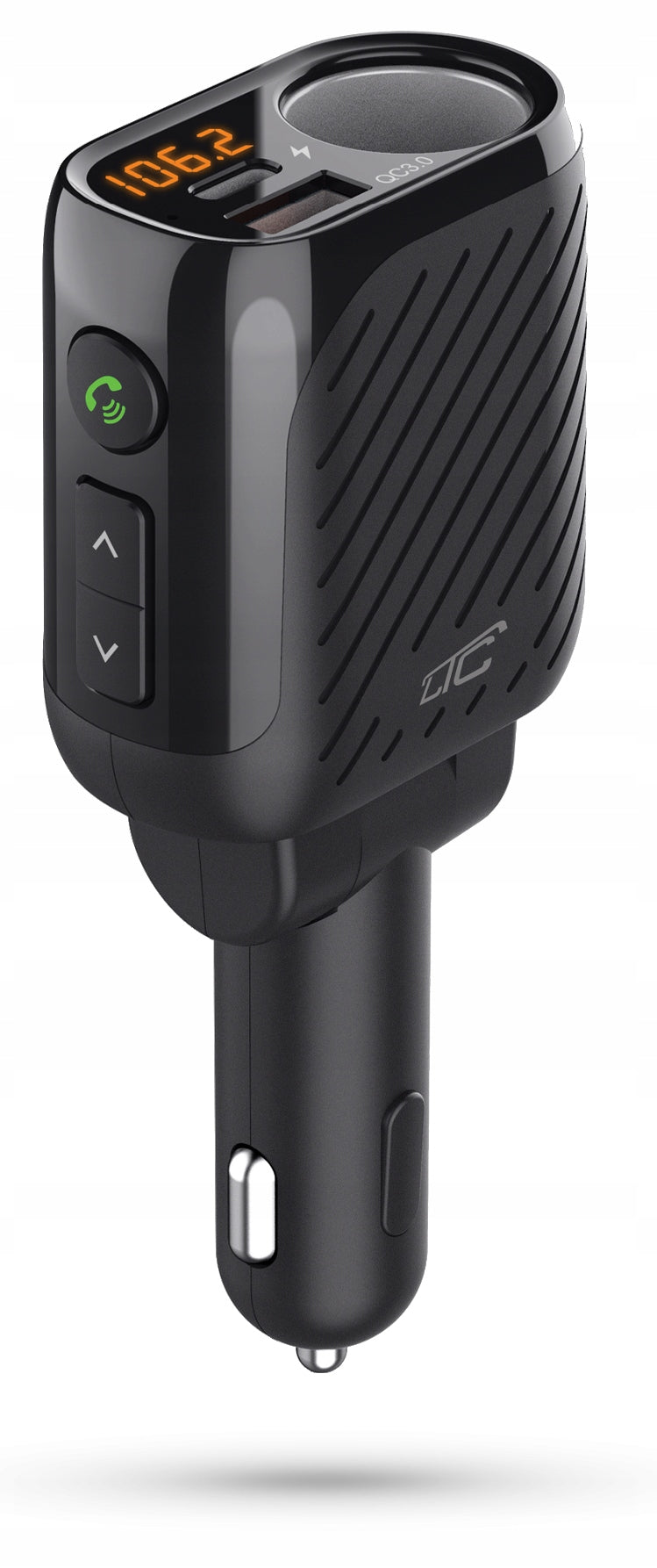 TRANSMITTER FM BLUETOOTH 5.3 QUICK CHARGE QC3.0+PD20W+CIGARETTE LIGHTER SOCKET Packaging status original