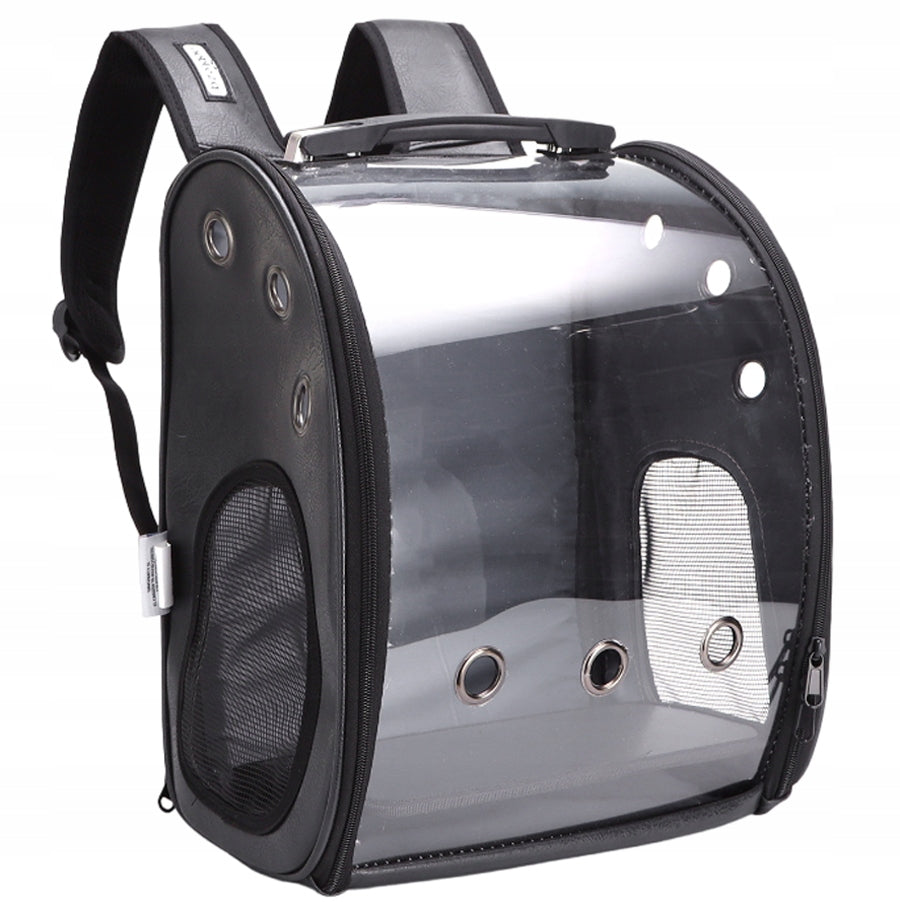 TRANSPARENT BACKPACK TRANSPORTER FOR CAT DOG 37CM Brand Nobleza