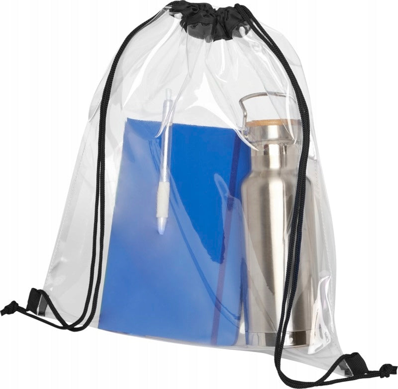 TRANSPARENT BAG BACKPACK - black