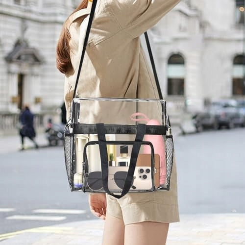 TRANSPARENT BAG FOR STADIUM EVENT CONCERT FESTIVAL 30X15X30CM Manufacturer code Bez marki