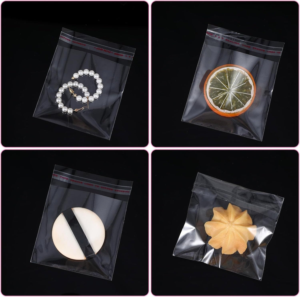 TRANSPARENT BAGS WITH OPP SELF-ADHESIVE 10X8 CM 200 PCS Length 10 cm
