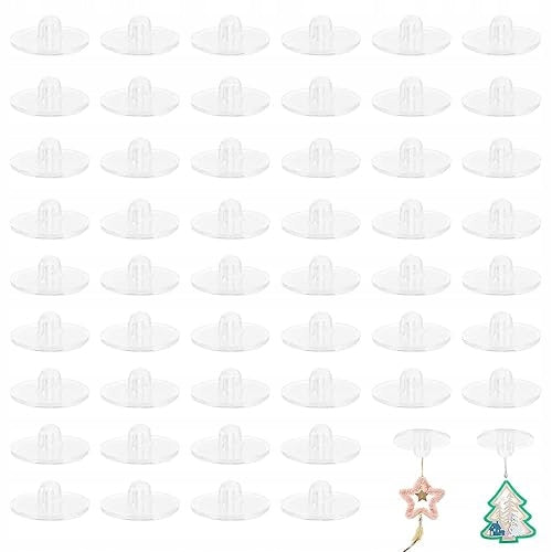 TRANSPARENT SELF-ADHESIVE CEILING HOOKS FOR HOME DECORATION 50 PCS.