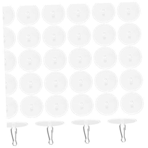 TRANSPARENT SELF-ADHESIVE CEILING HOOKS FOR WALL WITHOUT TRACES 80 PCS