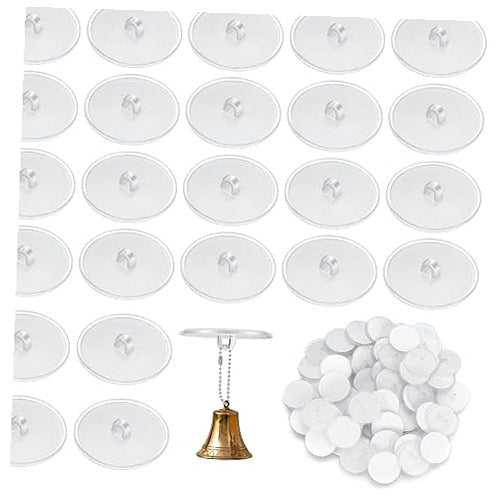 TRANSPARENT SELF-ADHESIVE CEILING HOOKS WITHOUT DRILLING 60 PCS