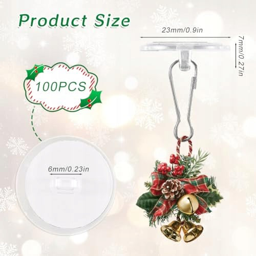 TRANSPARENT SELF-ADHESIVE HOOKS WITHOUT DRILLING TO THE CEILING 100 PCS Manufacturer code Nieoznaczona