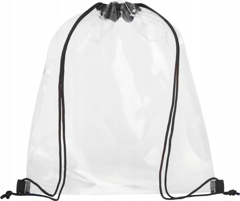 TRANSPARENT backpack BAG beach bag black
