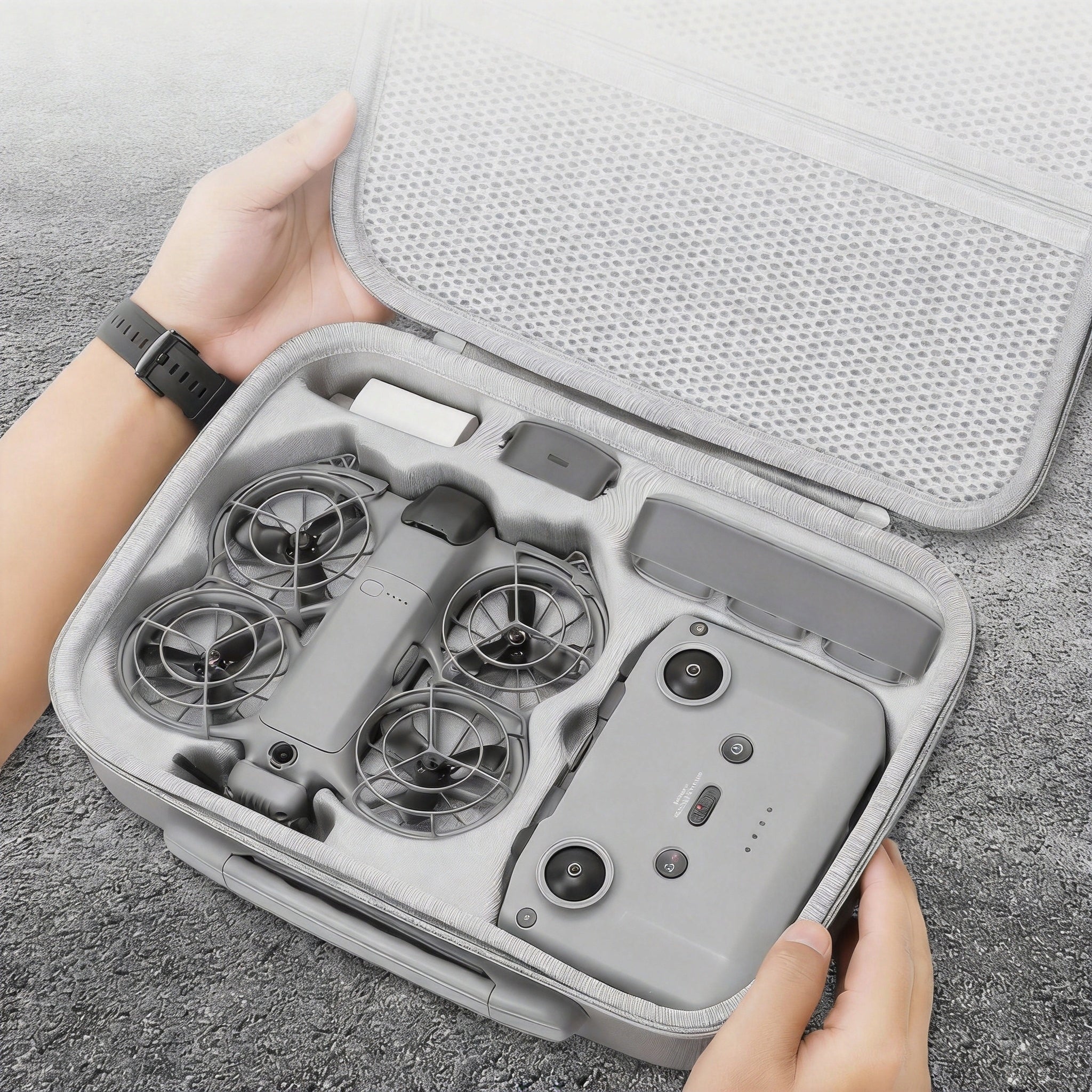 TRANSPORT CASE DJI NEO2 HARD CASE EVA GREY PROTECTIVE CASE BAG Manufacturer code 12050059