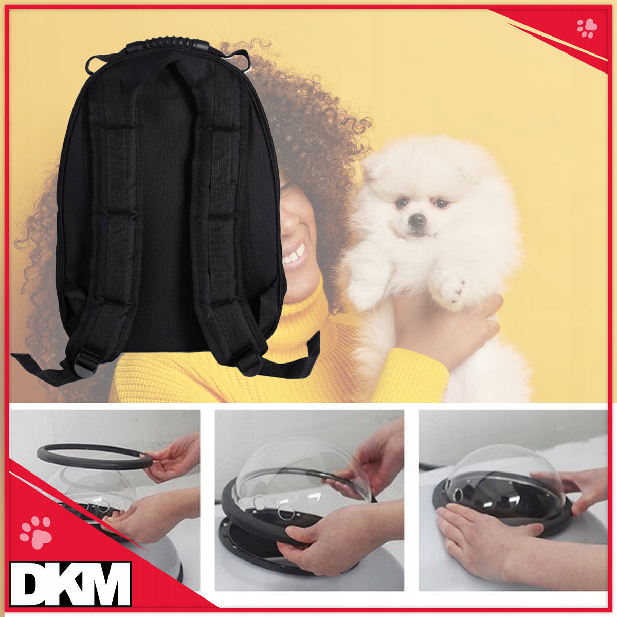 TRANSPORTER BACKPACK CAT BAG DOG SPACE POKEMO Color black