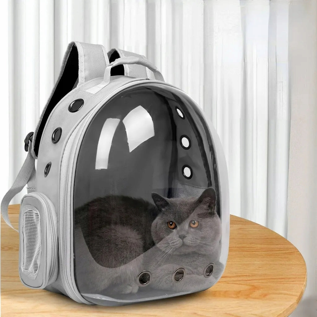 TRANSPORTER BACKPACK CAT DOG BAG EXPANDABLE LARGE VENTILATION HOLES Brand Aptel