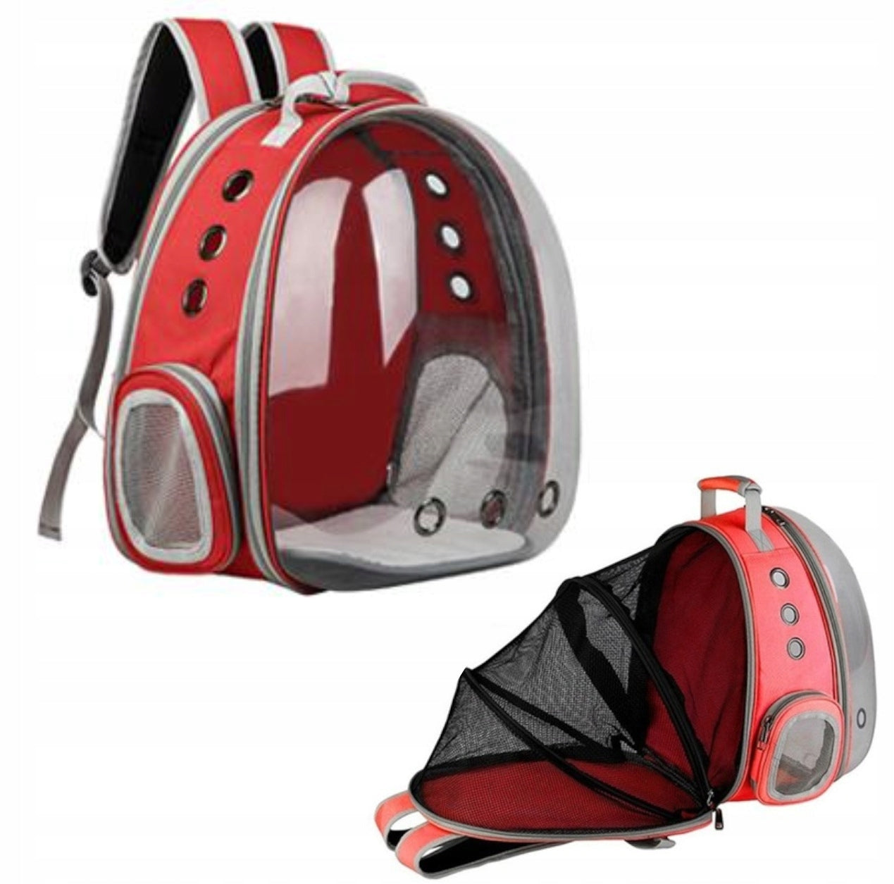 TRANSPORTER BACKPACK DOG CAT BAG TRANSPARENT