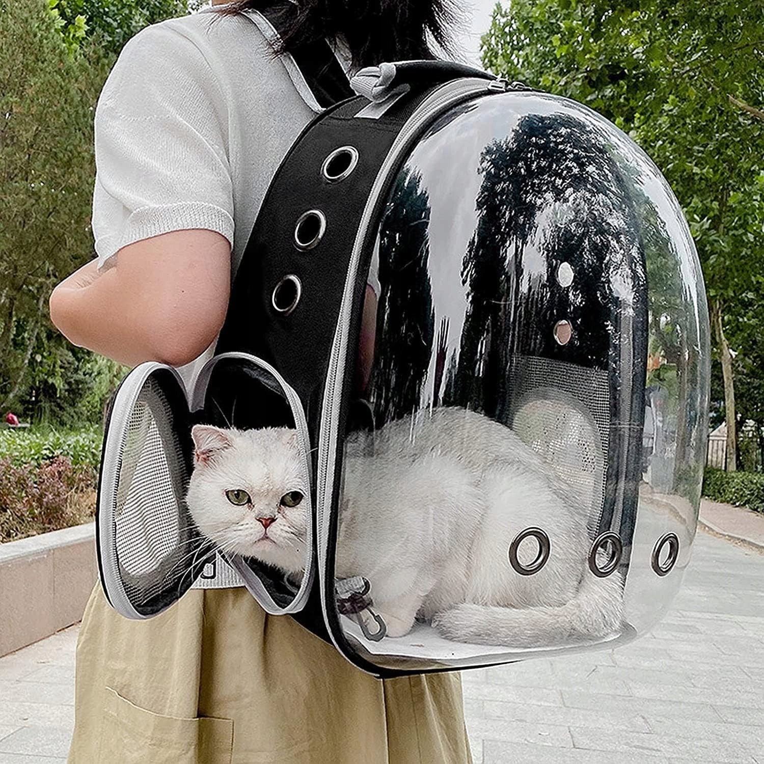 TRANSPORTER BAG CAT BACKPACK DOG TRANSPARENT Koanni Product width 35 cm