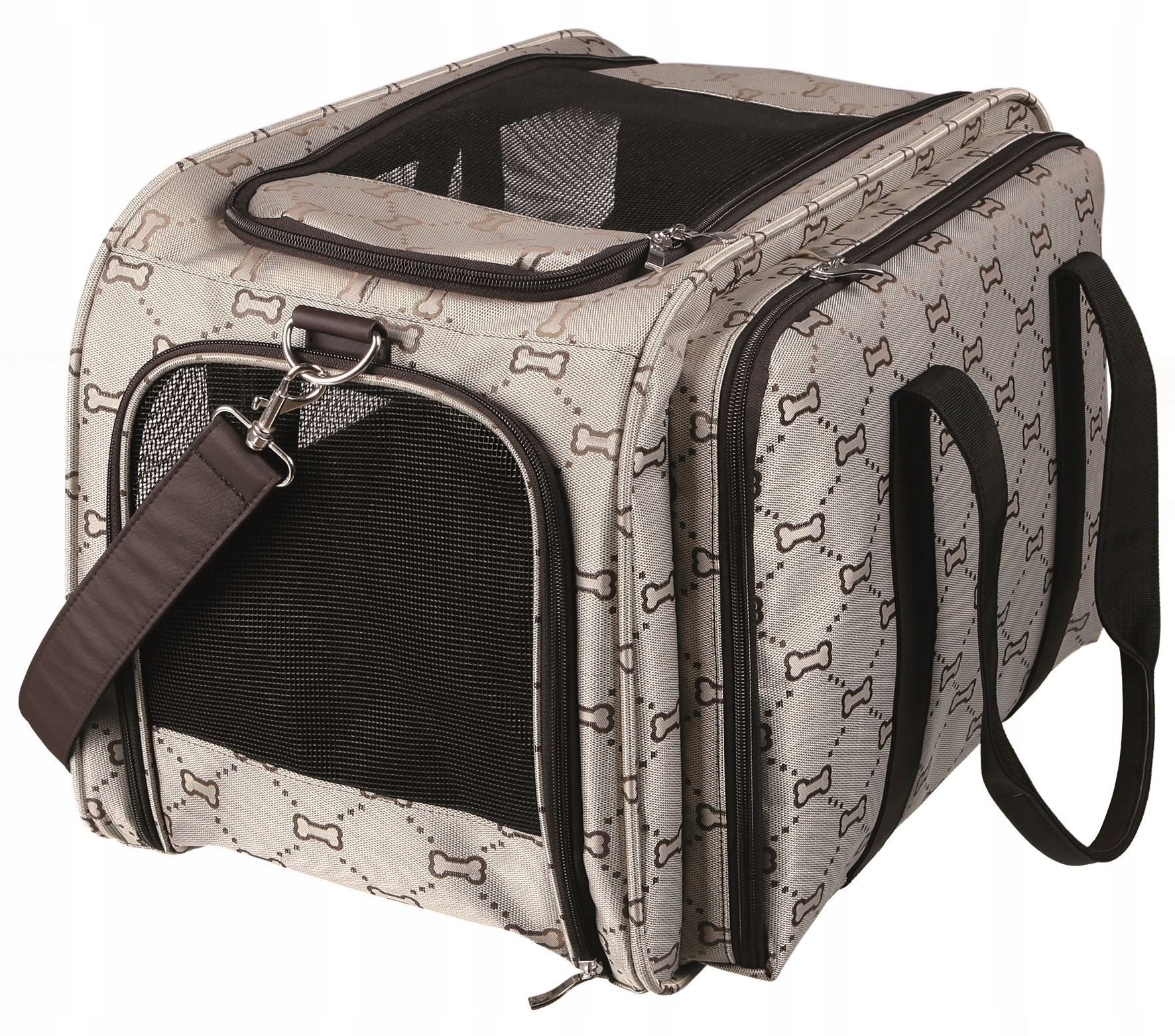 TRANSPORTER BAG for Cat Dog Travel Carrier TRIXIE Maxima up to 8kg Color beige