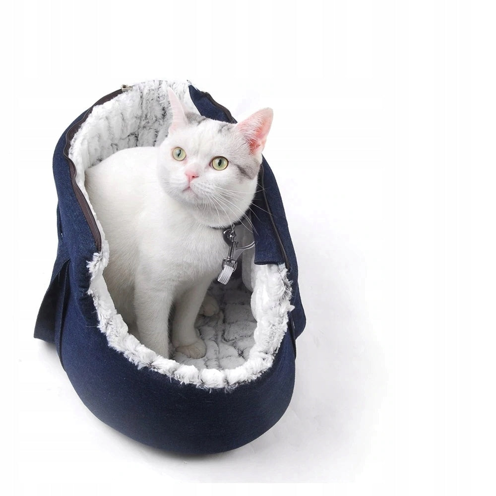 TRANSPORTER DOG CAT BAG Color blue