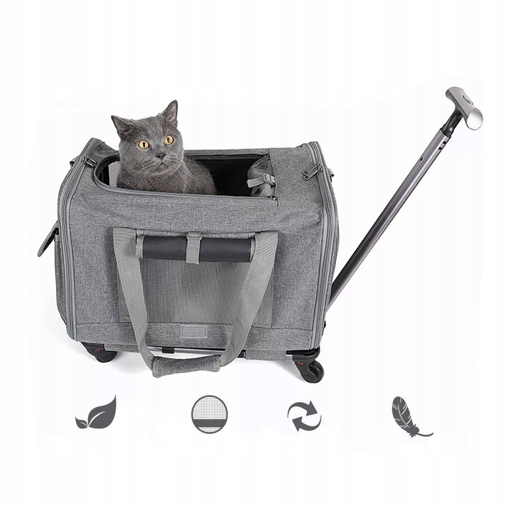 TRANSPORTER FOR CAT/DOG On Wheels 48*32*40cm grey Brand no brand