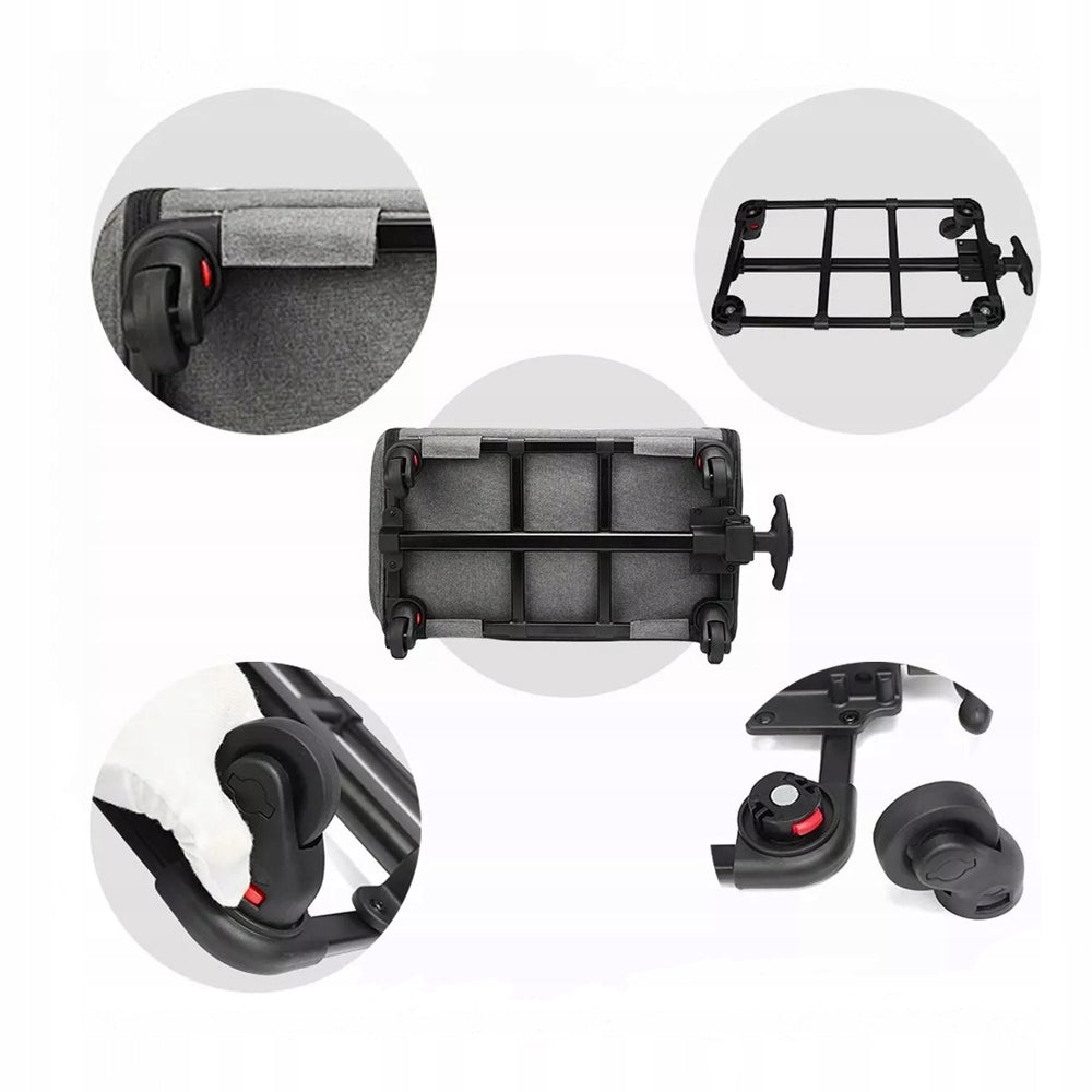 TRANSPORTER FOR CAT/DOG On Wheels 48*32*40cm grey Product depth 48 cm