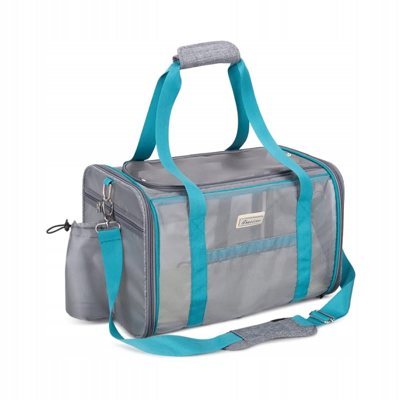TRANSPORTER FOR DOG AND CAT TRUELOVE BLUE 42,5cm x 27cm x 26cm Manufacturer code TL-TRA-mesh-NIE-M
