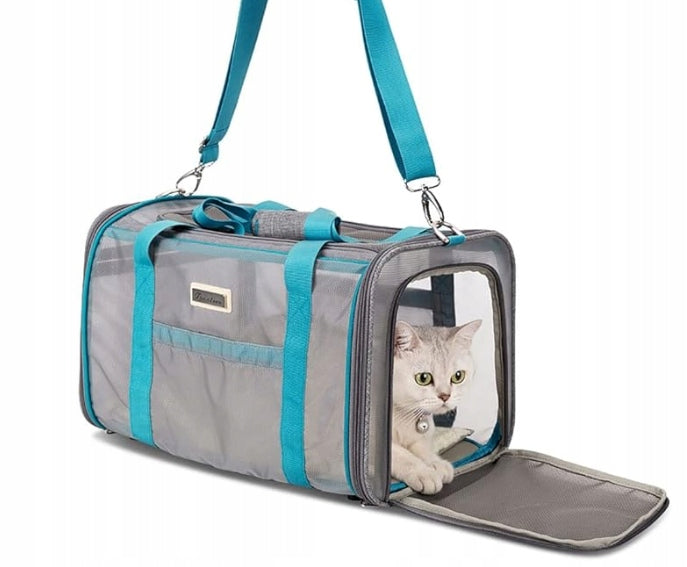 TRANSPORTER FOR DOG AND CAT TRUELOVE BLUE 42,5cm x 27cm x 26cm Product height 26 cm