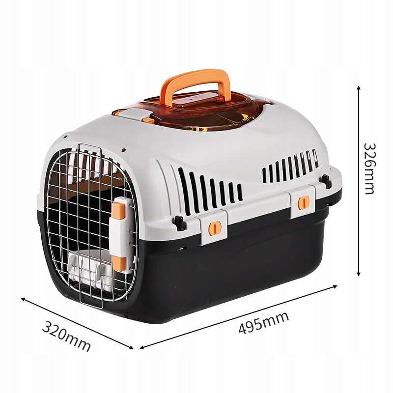 TRANSPORTER FOR DOG, CAT, RABBIT - LARGE AND STURDY, EASY OPENING AT THE TOP Kind carrier