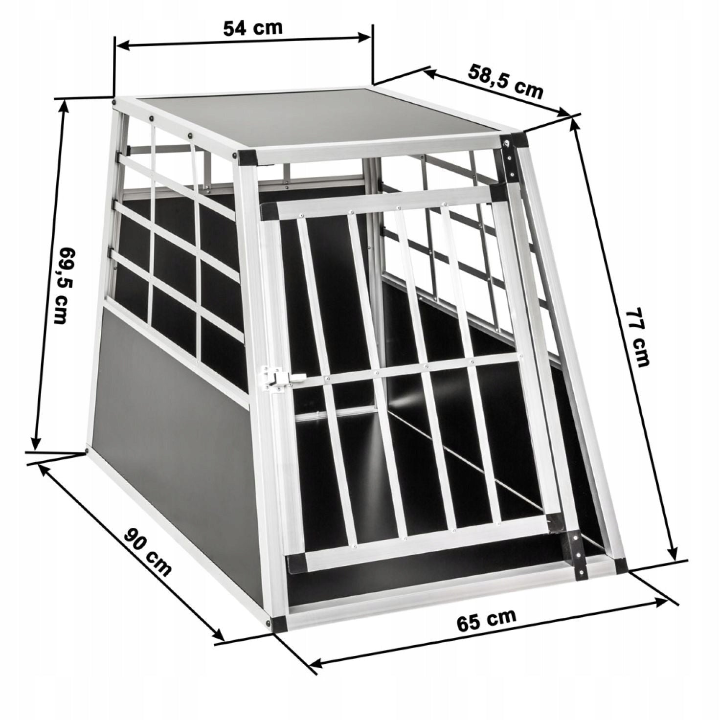 TRANSPORTER FOR DOG M CAGE 65 x 90 x 69,5 Size M/L