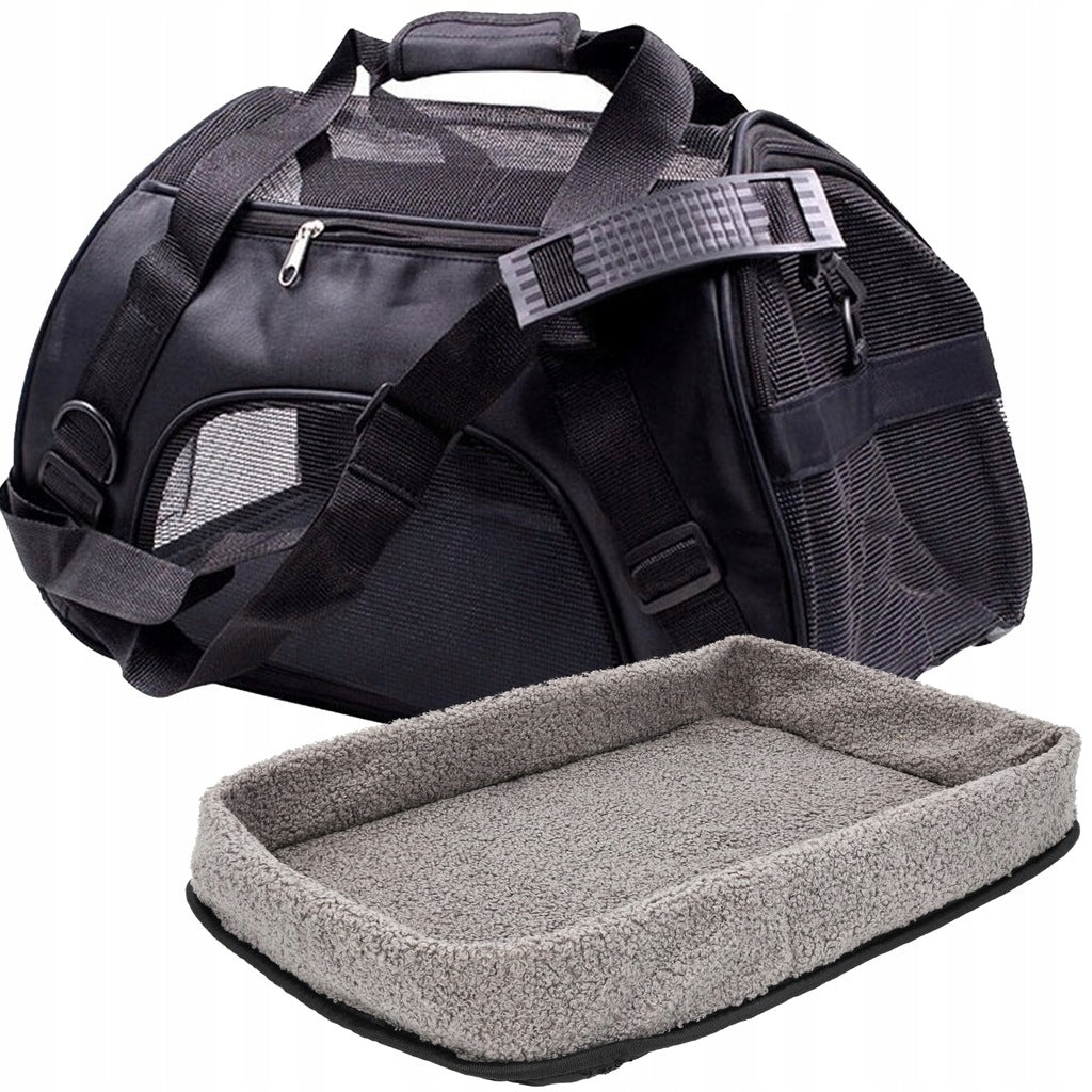 TRANSPORTER FOR DOGS CATS ANIMALS FOLDING CARRY BAG WITH MAT L Packaging status original