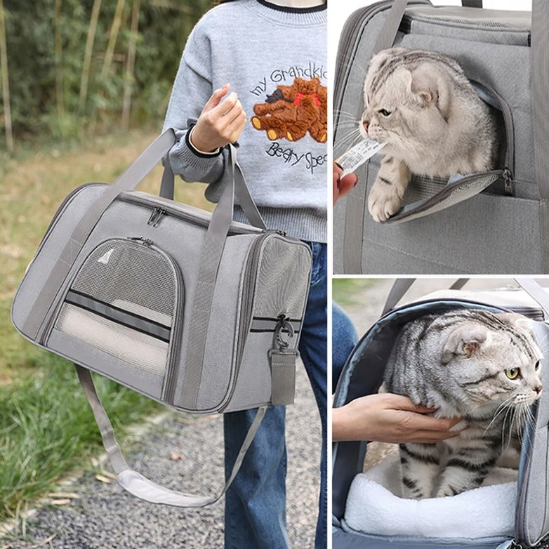 TRANSPORTER PET BAG CAT RABBIT FOR CAR TRAIN TRAVEL Brand no brand