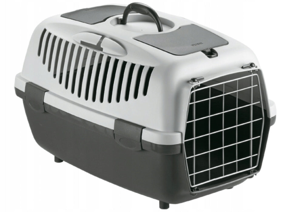 TRANSPORTER Zolux GULLIVER 2 FOR DOG CAT RABBIT 55x36x35cm METAL Grey Trade name 4302