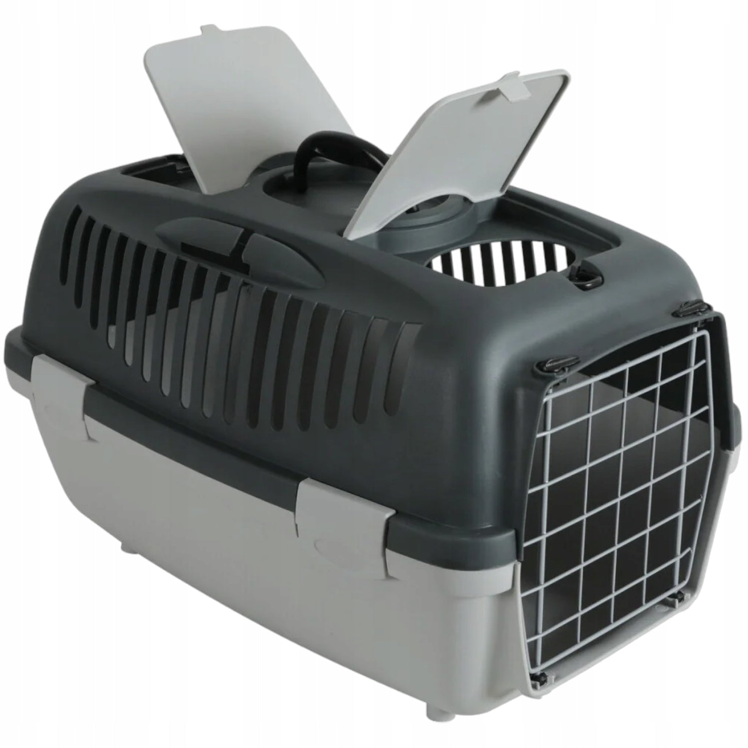 TRANSPORTER Zolux GULLIVER 2 FOR DOG CAT RABBIT 55x36x35cm METAL Grey