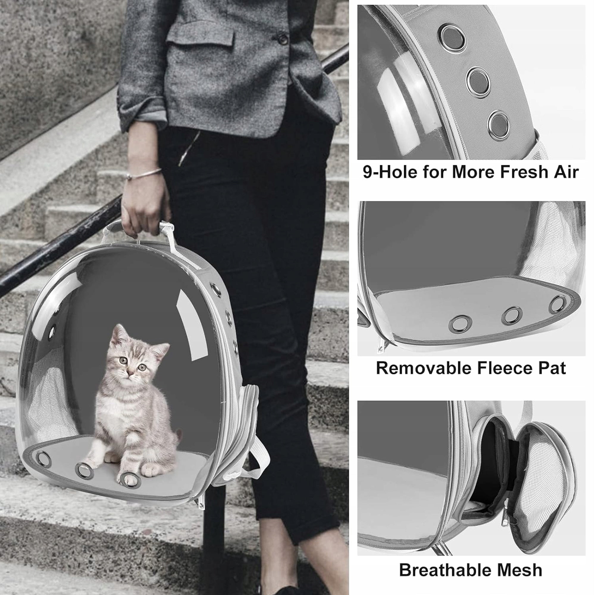 TRANSPORTER for cat dog rabbit animals BACKPACK TRANSPORT playpen bag Manufacturer code plecak dla kot niebieski
