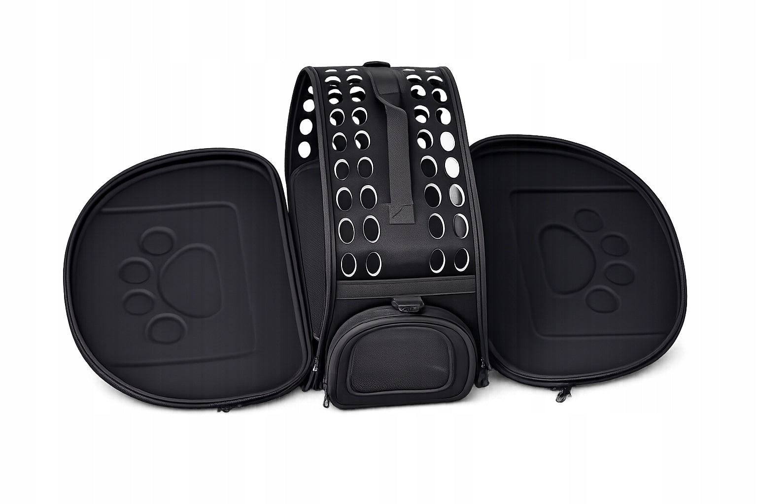 TRANSPORTER for cat dog rabbit bag FOLDING travel playpen black I092 Product height 28 cm