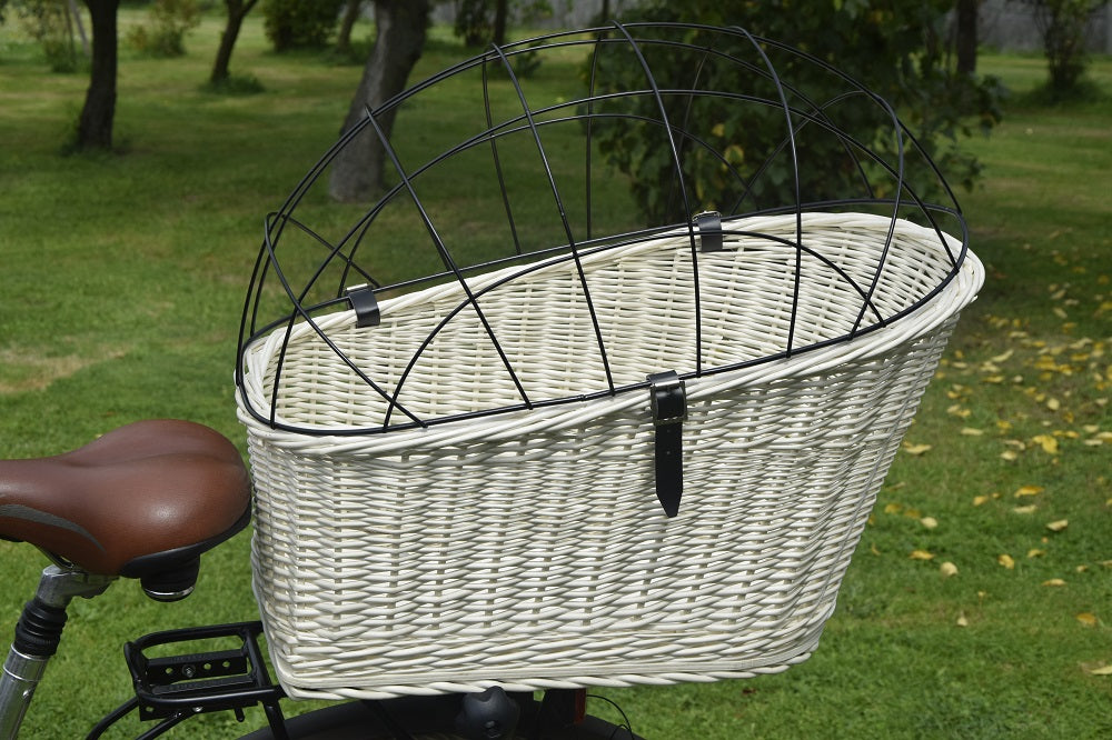 TRANSPORTER wicker basket for a bicycle. MIX basket Product height 48 cm