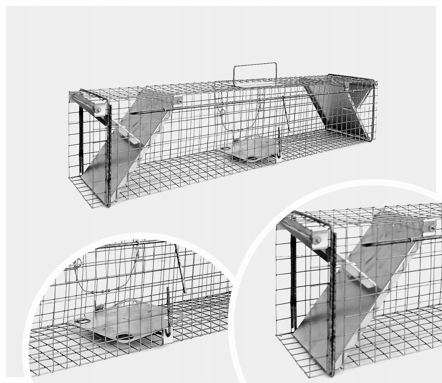 TRAP LIVE PAW FOR MARTENS RATS MICE MINK 65x17x20 CM + FREEBIES Use Against martens mice wild animals