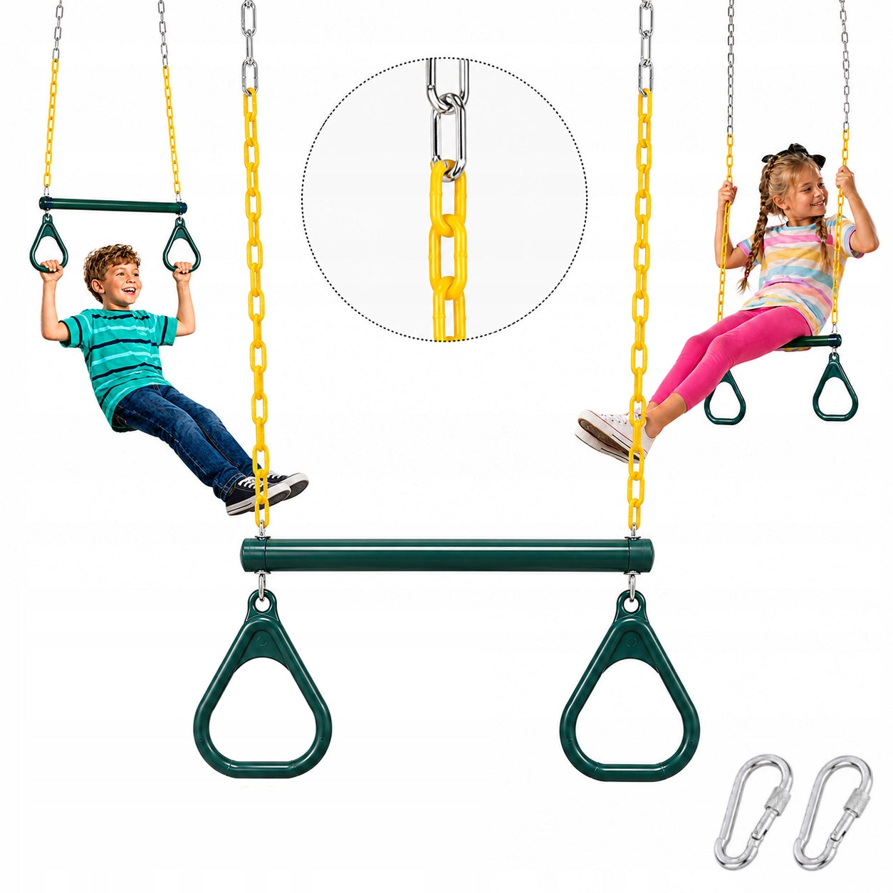 TRAPEZOID WITH HANDLES FOR CHILDREN GYMNASTIC SWING SQUARE TOYS MONKEY GROVE